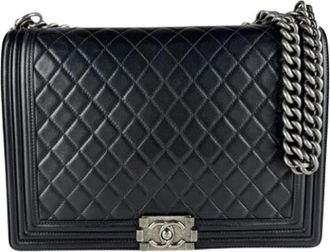 Chanel Pre-owned Vintage Schoudertas - Dames - Vintage Schoudertas - Zwart - ONE Size - Leer - Vintage