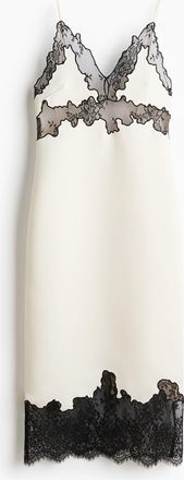 H&M Tr&auml;gerkleid mit Spitze - White