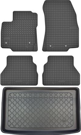 OEM Juego De Alfombrillas De Goma Para Coche Y Alfombrilla Para Maletero Para Ford B-max Minivan (09.2012-11.2017)