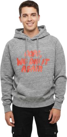 Dsquared2 Grey Regular Graphic Hoodie