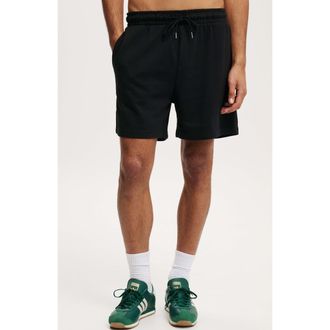 Cotton On Mens Everyday Fleece Short in Black at Nordstrom, Size Xx-Large