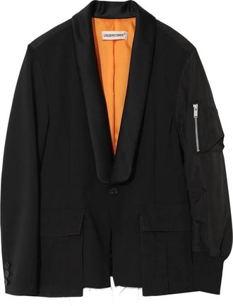 Undercover Bomber con revers a scialle - Nero