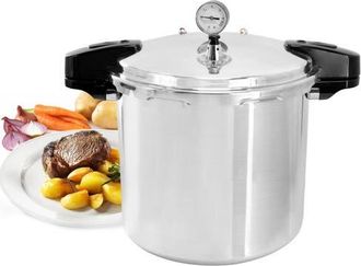 MegaChef 24 Quart Large Capacity Aluminum Stovetop Pressure Cooker for Induction and Gas Stove-Tops in Silver at Nordstrom