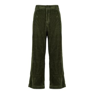Moncler Pantaloni in Corduroy Grenoble - - Trousers - Uomo - Verde - M