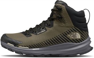 The North Face Mens Vectiv Fastpack Mid Waterproof Hiking Shoes In Military Olive/tnf Black