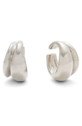 LADY GREY Double Bubble Ear Cuffs in Silver at Nordstrom