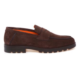 Santoni Loafers - male - Santoni - Loafers - Brown - 7 1/2 UK - Shoes
