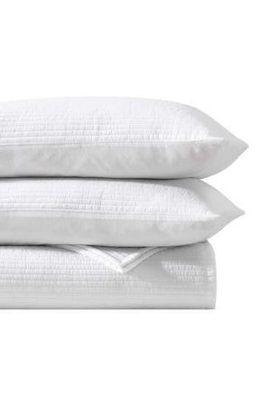 Vera Wang Cotton Voile Queen Quilt Set in White at Nordstrom Rack