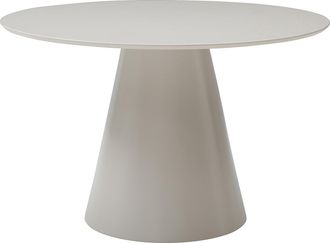 Vente-Unique Mesa de comedor redonda para 4 personas en MDF - Beige - ANTALIZA