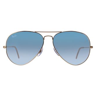 Ray-Ban Aviator Gold Gradient Blue Sunglasses