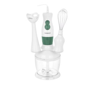 KASANOVA Set frullatore a immersione 3 in 1 verde con stand