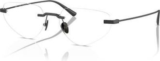 Ferrari 57mm Irregular optical glasses in Black at Nordstrom