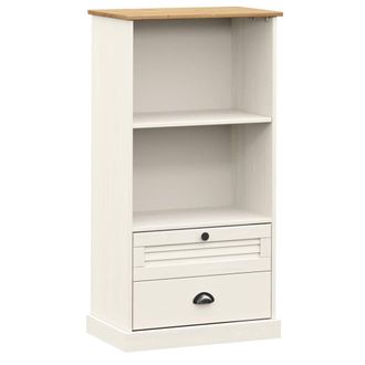 Berkfield Home Bookcase VIGO White 60x35x114.5 cm Solid Wood Pine