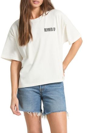 Brixton Revved Up Boxy Graphic T-Shirt in Off White at Nordstrom, Size X-Small