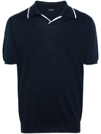 Kiton Katoenen poloshirt - Blauw