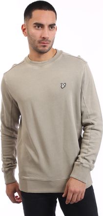 Lyle & Scott Mens Lyle And Scott Natural Dye Crewneck Sweatshirt in Beige