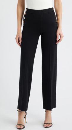 Anne Klein Pull-On Sailor Pants in Anne Black at Nordstrom, Size Xx-Small