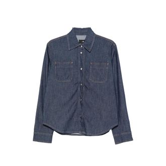 7 For All Mankind Utility Classic Patch-pocket Denim Shirt