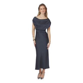 Neo Noir Partyjurken - Dames - Feestkleedjes - Blauw - L - Kleedjes