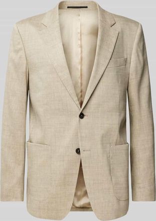 Tiger Of Sweden Regular Fit 2-Knopf-Sakko aus Leinen-Mix Modell JUSTIN in Beige, Gr&ouml;&szlig;e 46