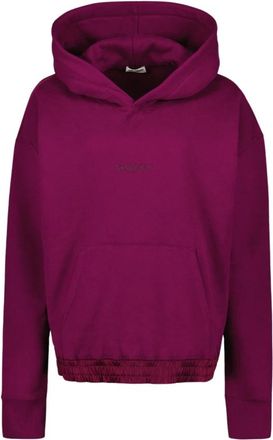 Saint Laurent Logo Hoodie - Heren - Hoodies - Paars - XS - Katoen - Hoodies & sweatvesten