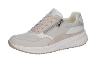 Waldl&auml;ufer Plateausneaker WALDL&Auml;UFER H-MARA, Damen, Gr. 4,5 (37,5), grau (grau, wei&szlig;), Leder, Textil, Schuhe Plateausneaker, Halbschuh, Freizeitschuh, Schn&uuml;rschu