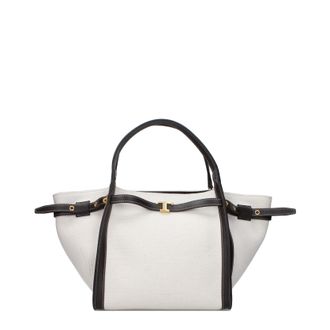 Tod's Tods Damess Handtassen Wit/Bruin Stof