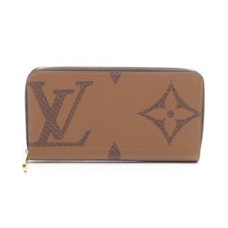 Louis Vuitton Brown Leather Pvc Long Wallet (Bi-Fold) (Pre-Owned)
