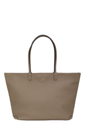 Gorski Leather Tote in Taupe at Nordstrom