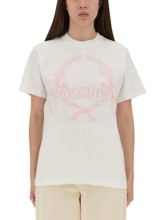 Moschino T Shirt With Embroidery