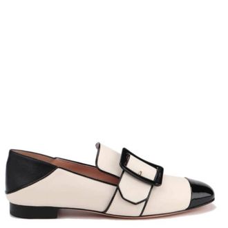 Bally Janelle Leather Cap-Toe Loafers