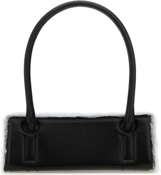 トートバッグ DENTRO SS24 Black leather Otto handbag (24SDNBO001 BLACK) Otto Paper Black Handbag – Dentro