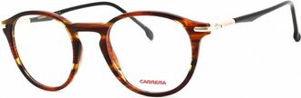 Carrera Mens Brown Round Eyeglass Frames CARRERA284