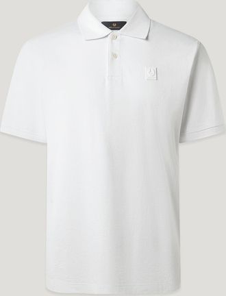 Belstaff Steel Polo Mens Cotton Jersey White Size 2XL