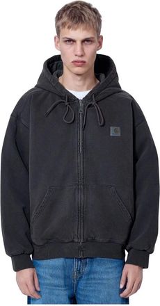 Carhartt Work in Progress Hooded Vista Jacket - Heren - Vesten met rits - Grijs - 2XL - Katoen - Hoodies & sweatvesten