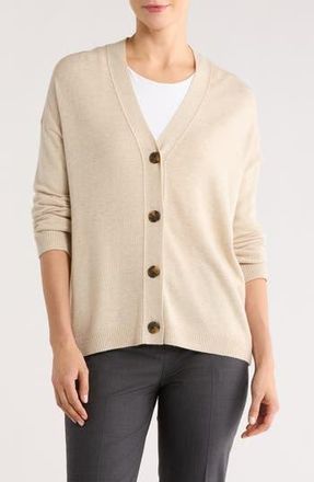 Nordstrom Lightweight Buttoned Cardigan in Beige Oatmeal Medium Heather at Nordstrom Rack, Size Xx-Large