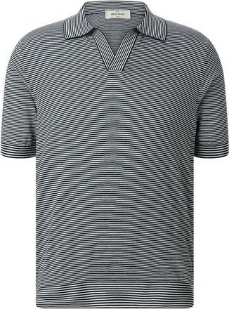Gran Sasso Gestreept poloshirt - Heren - Polos - Zwart - 3XL - Katoen - Tops