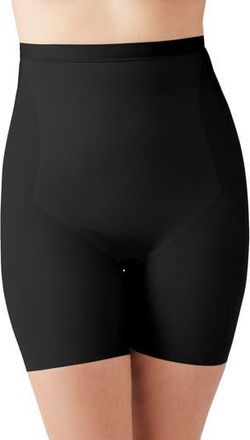 Wacoal Shape Revelation Straight High Waist Thigh Shaping Shorts in Black at Nordstrom Rack, Size Xx-Large