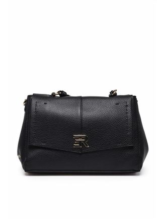 Ermanno Scervino Black Polyurethane Eba Shoulder Bag