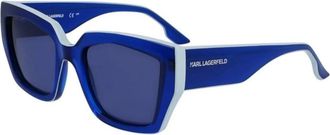 Karl Lagerfeld Kl 6143S 400 Zonnebrillen - Dames - Zonnebrillen - Blauw - 53 MM - Accessoires