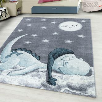 Ayyildiz Teppiche Kinderteppich »Bambi 840« rechteckig 11 mm Höhe auch in rund, Drachen Motiv, Kurzflor