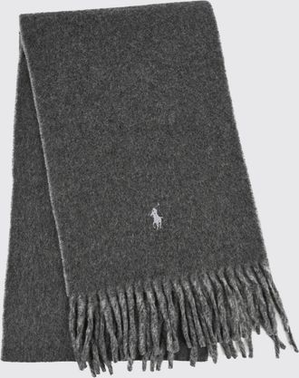 Polo Ralph Lauren Reversible Wool Blend Scarf with Embroidered Logo