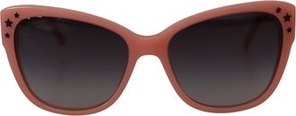 Dolce & Gabbana Pink Acetate Frame Stars Embellishment DG4124 Womens Sunglasses