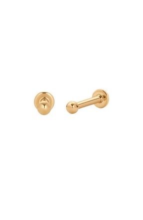Made by Mary 14k Bead Stud Earring in 14K Solid Gold - Pair at Nordstrom