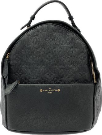 Louis Vuitton Black Leather Backpack (Pre-Owned)