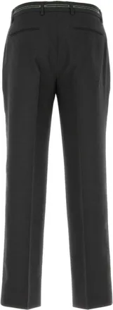 Gucci Mens Wool Trousers Gray