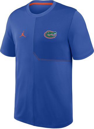 Nike Jordan Mens Florida Sideline Coach Jordan Brand Dri-FIT College Top in Blue | 0JB208DDUFN-GQK