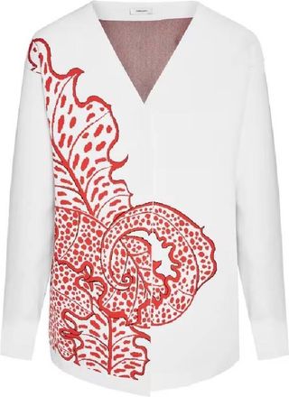 Ferragamo Ferragamo Jungle Print V-Neck Cardigan