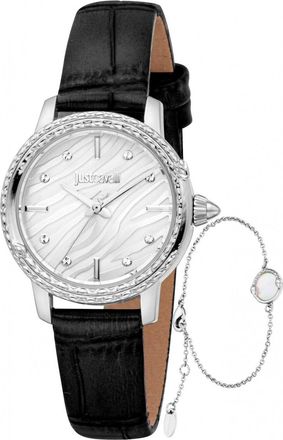 Just Cavalli Womens JC1L336L0015 Ladies Euforia Snake Watch and Bracelet Gift Set - Silver - One Size