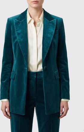 Costarellos Blazer monopetto in velluto con rever a lancia